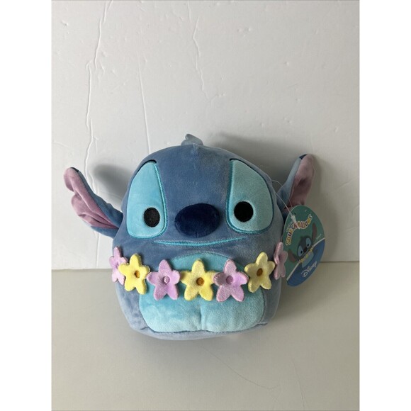 Squishmallows 6.5" Disney Stitch with Flowers - Picture 2 of 9